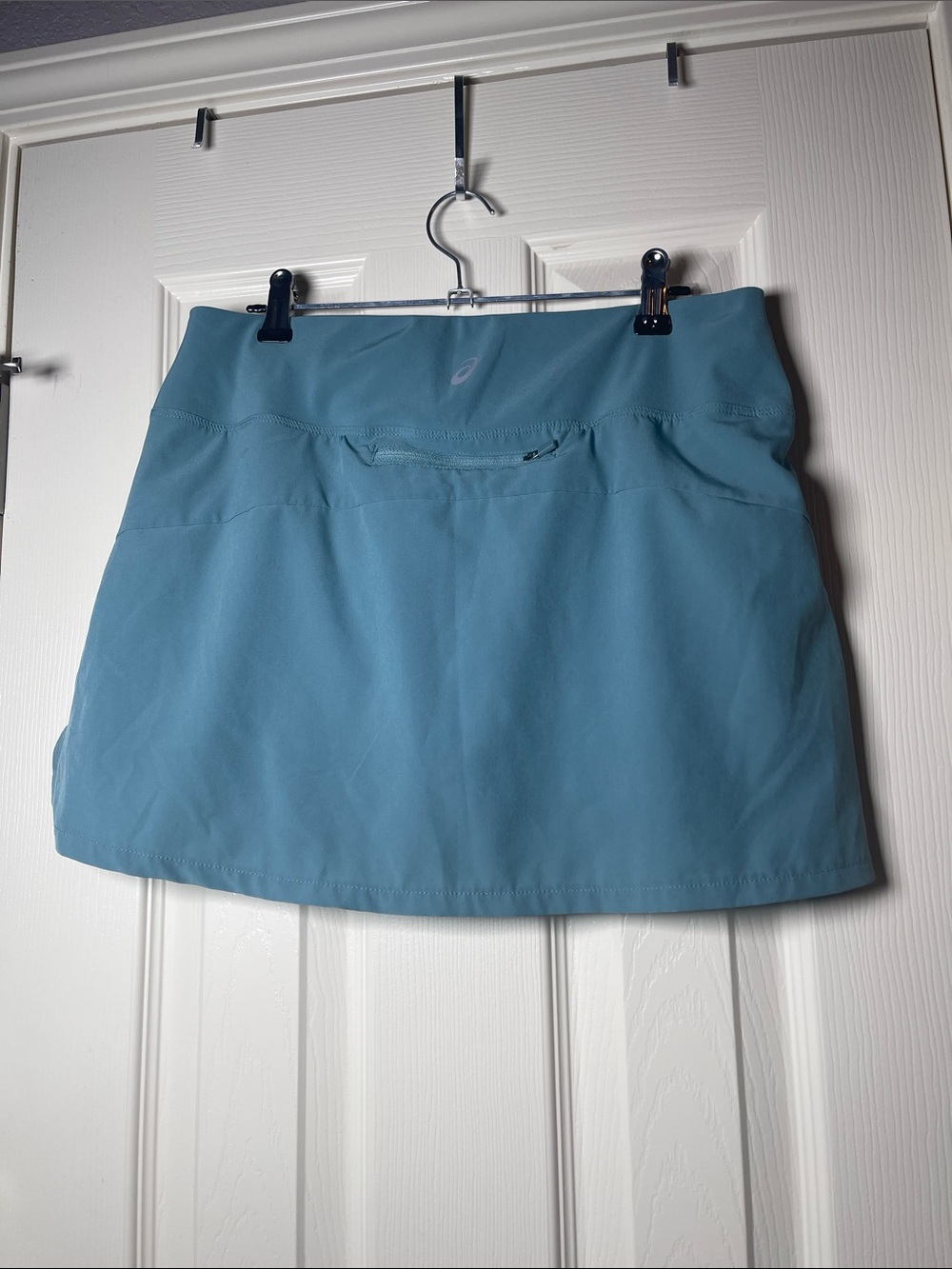 Asics Dusty Teal Sport Skort with Zip Pocket